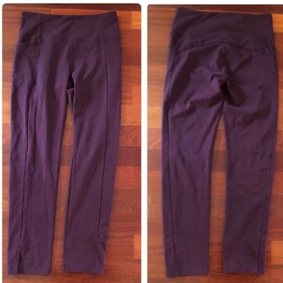 Athleta Mercer Tight 7/8 Auberge Maroon Burgundy size S - Picture 4 of 7